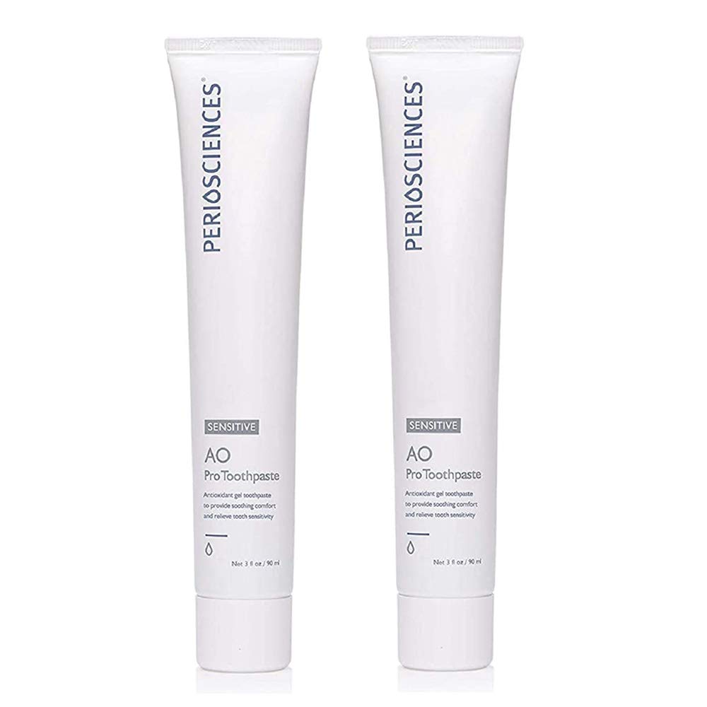PerioSciences Sensitive AO Pro Toothpaste with Nano Hydroxyapatite 3 fl oz / 90ml - Pack of 2