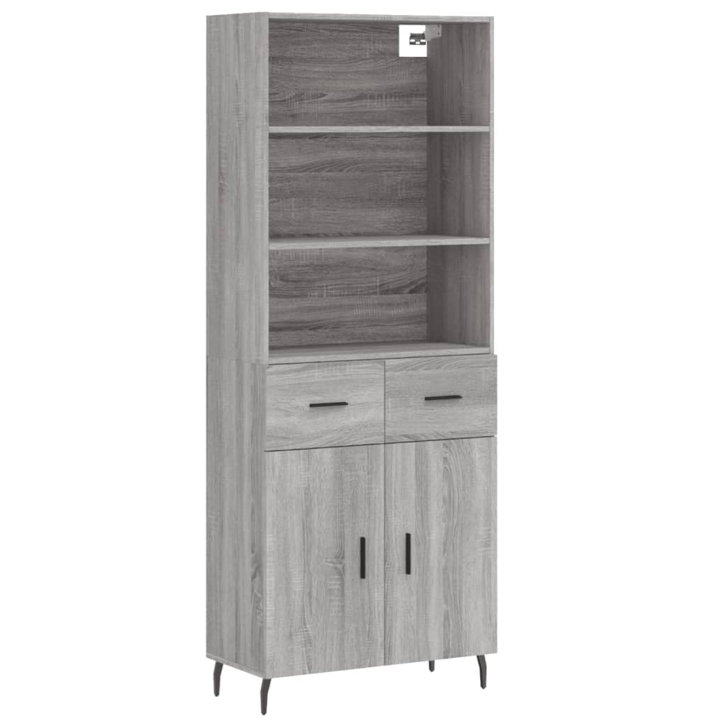 Sonoma - Tabla elevadora (69,5 x 34 x 180 cm, material de madera y metal, armario estrecho con aparador y accesorio), diseño moderno y duradero, para salón, pasillo, dormitorio