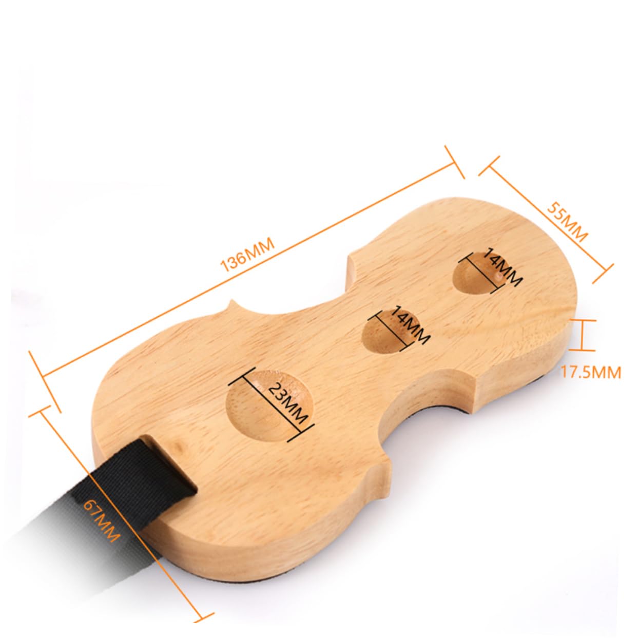VICASKY 3pcs 3 Cello Leg Support Pad Cello Mats Tail Pillar Support End Pin Holder Wood Base 61-96.5cm Adjust for Violinist
