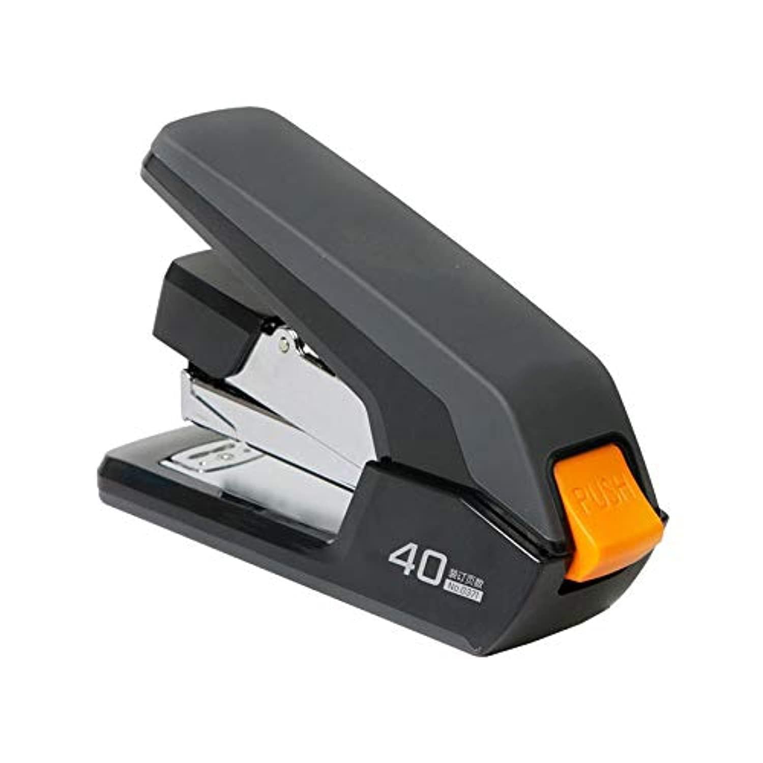 Khazna Effortless Desktop Stapler, 40 Sheet Capacity, One Finger Touch Stapling, Easy to Load Ergonomic Heavy Duty Stapler