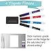 Cinch Magnetic Dry Erase Whiteboard for Kitchen Fridge with Stain Resistant Technology, 12x8 - Includes 4 Markers and Big Eraser with Magnets - White Board Organizer Planner Grocery List for Fridge