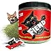 Fiend Three (3 Count) Catnip + Silvervine for Cats & Kittens Safety-Cut Premium Fine Cat Nip Blend with Vegan Silvervine + Sticker – Ultra Potent, North American – 1 Cup (34.5g) Create a Monster!