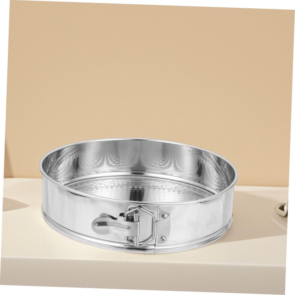 Cabilock 9-inch Stainless Steel Springform Cake Pan Featuring Locking Mechanism, Removable Bottom round Cake Tin for Cheesecake and Baking, 304 Food-grade Mold for Home Kitchen Use
