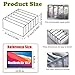 TOOVREN Bra Drawer Organizers, Underwear Wardrobe Organizers Divider, Lingerie Storage Bins, Closet Organizers and Storage Boxes, Foldable Closet Storage Box for Underwear Bra Socks (6 Grids,2 Pack)