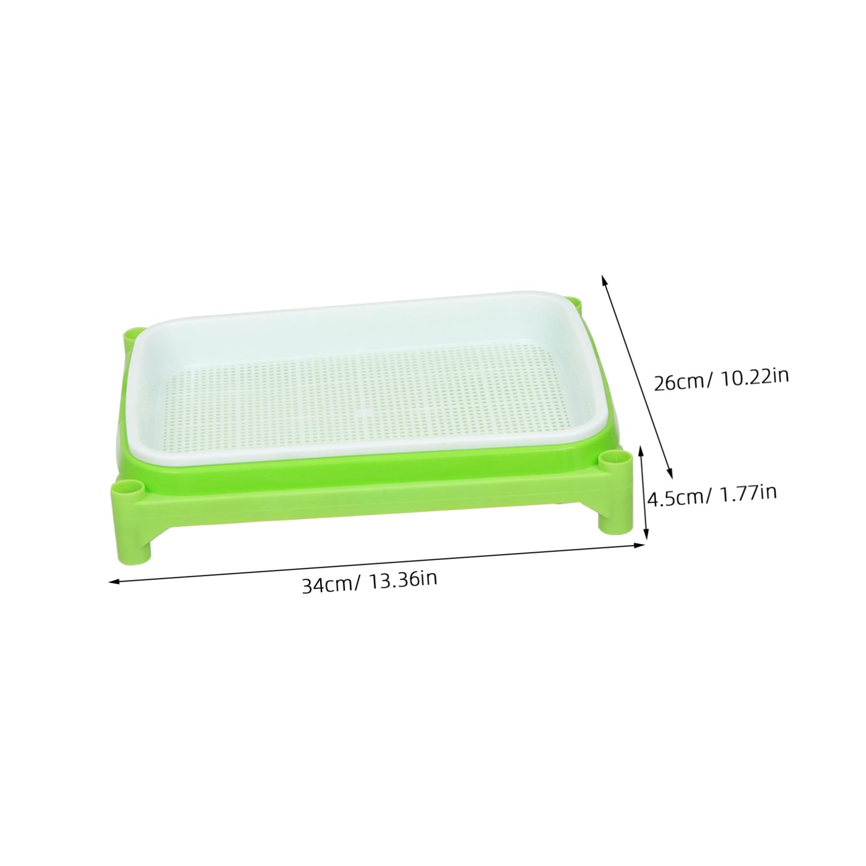 Abaodam Juego de Bandejas de Germinación con Estante de Acero Inoxidable de 3 Capas Bandejas Plásticas para Brotes sin Suelo Cultivo Hidropónico Adecuado para Jardín y Huerto Interior