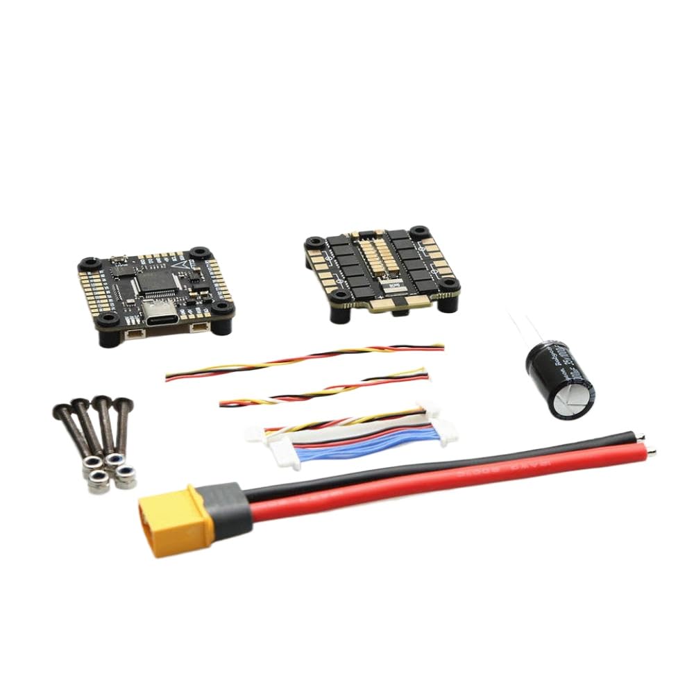 F722 Controller di volo Compatibile con un drone da corsa da 8 pollici include 60A ESC e dual BEC supporta 3 8s(F722 60A)