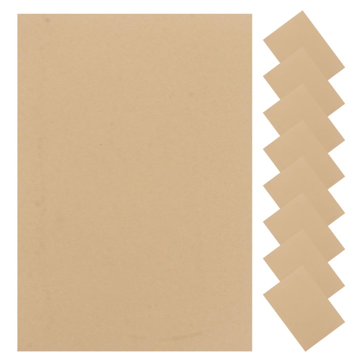 OATIPHO A4 Briefpapier aus Braunem Kraftpapier 160g 100 Blatt Vintage Schreibpapier für Vielseitige Nutzung und Handschriftliche Briefe