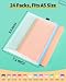 Smarpau 24pcs A5 Mesh Zipper Pouch Bundle with 14pcs Pencil Pouch for Organizing