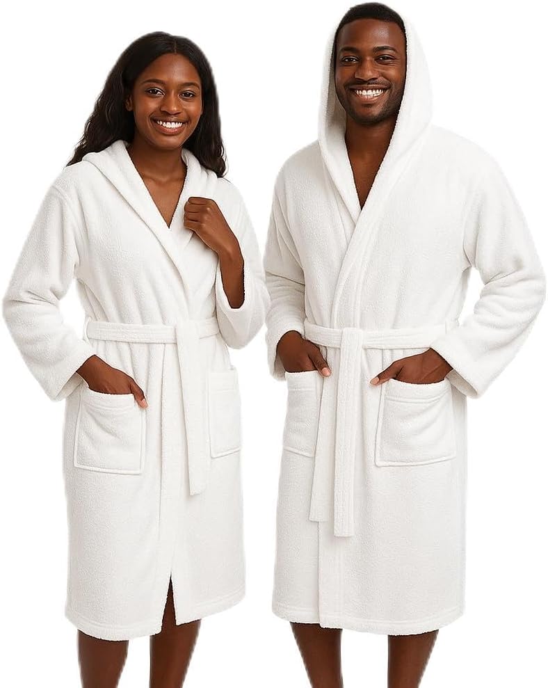 Breeze-1PCS Peignoir de Bain pour Femme et Homme avec taille XXL