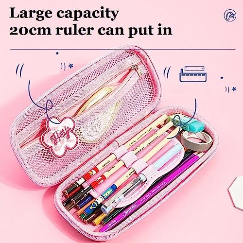 Image of EVA Large Capacity Stationery Box 3D Cartoon Pen Pencil case Multi-Compartment for School Students with Zip Closure -Best Birthday Gift for Girls, Boys & Kids (Princess-Wishes Come True)