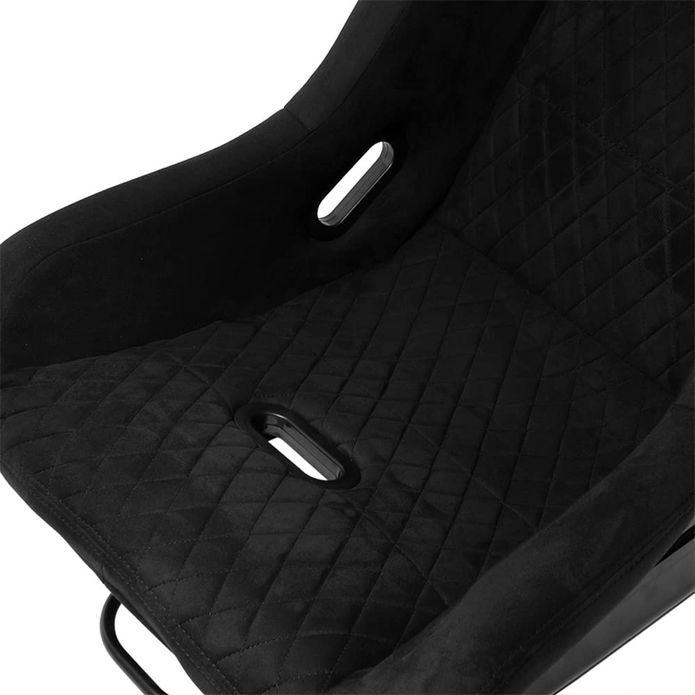 Sedile Sportivo 'LV' - Nero - Schienale Fisso in Poliestere - incl. Slitte