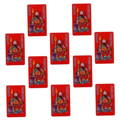 Angoily 10個入り 太歳幸運カード 風スピリチュアルお守り 財や携帯用 守護と成功の祝福カード 風水グッズ