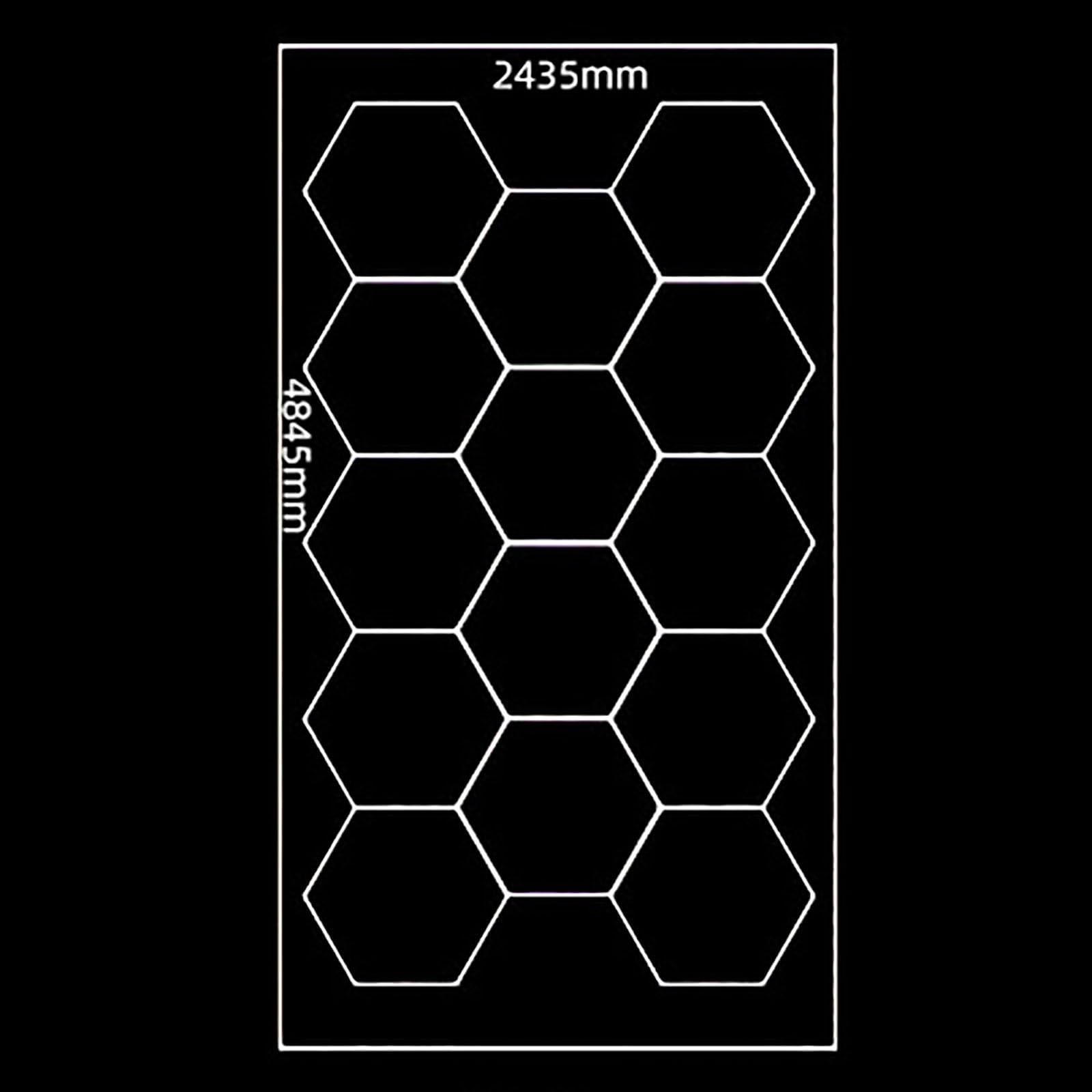 Lampa garażowa LED o strukturze plastra miodu, oświetlenie garażowe LED sześciokątne światło, do garażu, warsztatu, magazynu, piwnicy, hali sportowej 14 HEX