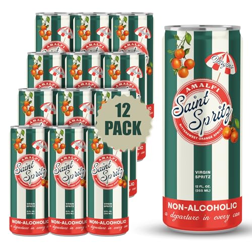 Virgin Amalfi Spritz 12-Pack, Non-Alcoholic Orange Aperitif