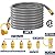 3/8" ID Natural Gas Hose, 24FT Low Pressure LPG Hose with Quick Connect, Propane to Natural Gas Conversion Kit for Weber, Char-broil, Pizza Oven, Patio Heater and More NG Appliance
