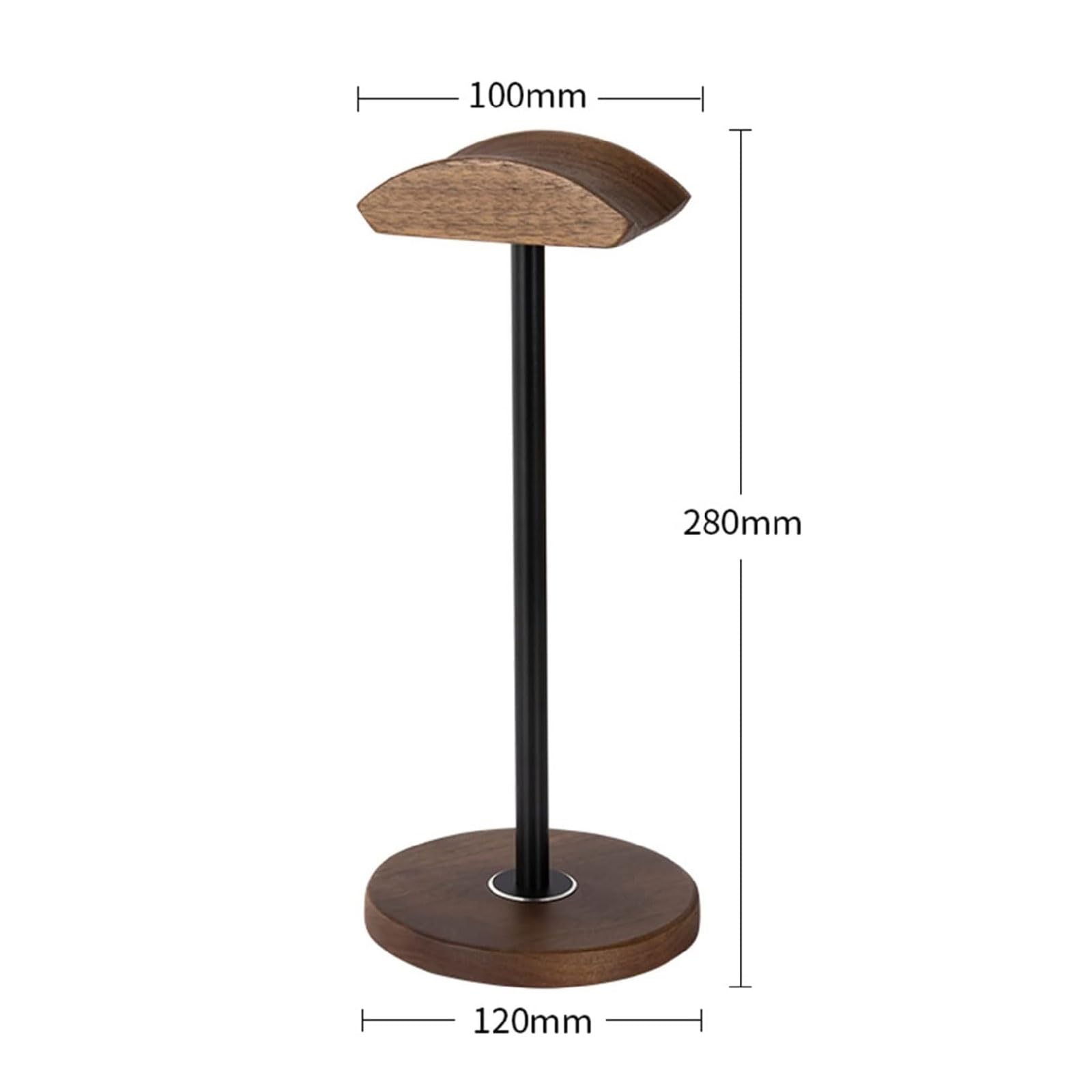 Soporte para Auriculares de Madera Maciza, Soporte para Auriculares de Escritorio, Colgador de Auriculares, Soporte para Pantalla de Auriculares para Juegos de PC de Escritorio