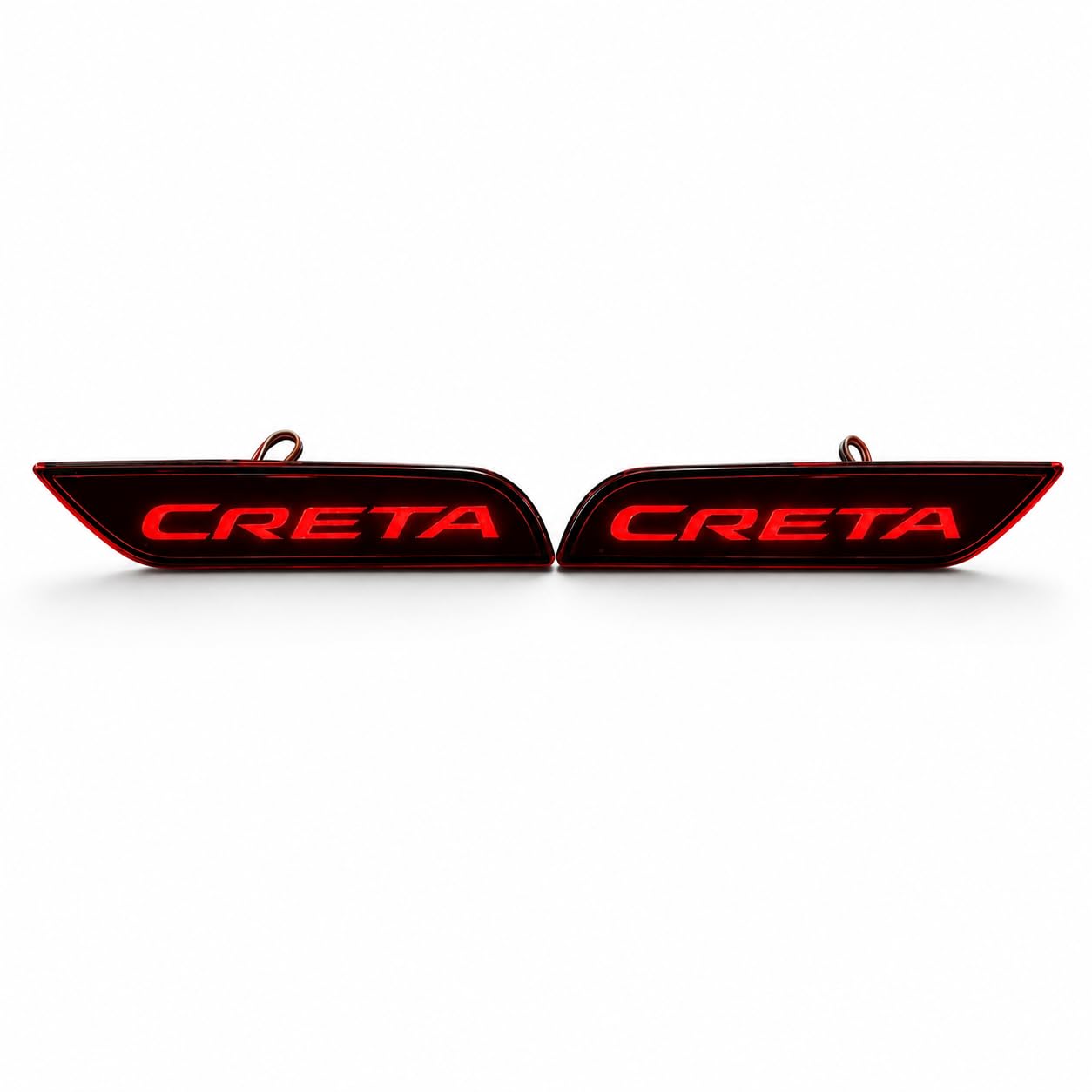 CCE Compatible for Hyundai Creta 2018-2019 Rear Bumper Reflector Brake Light Red LED Type-2 | Stylish Rear Fog Lamp Reflector | Waterproof | Set of 2 PCS-image-29