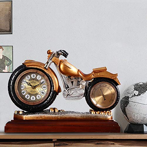 relógio Relógio de mesa silencioso para motocicleta relógio de mesa de resina que pode ser usado par