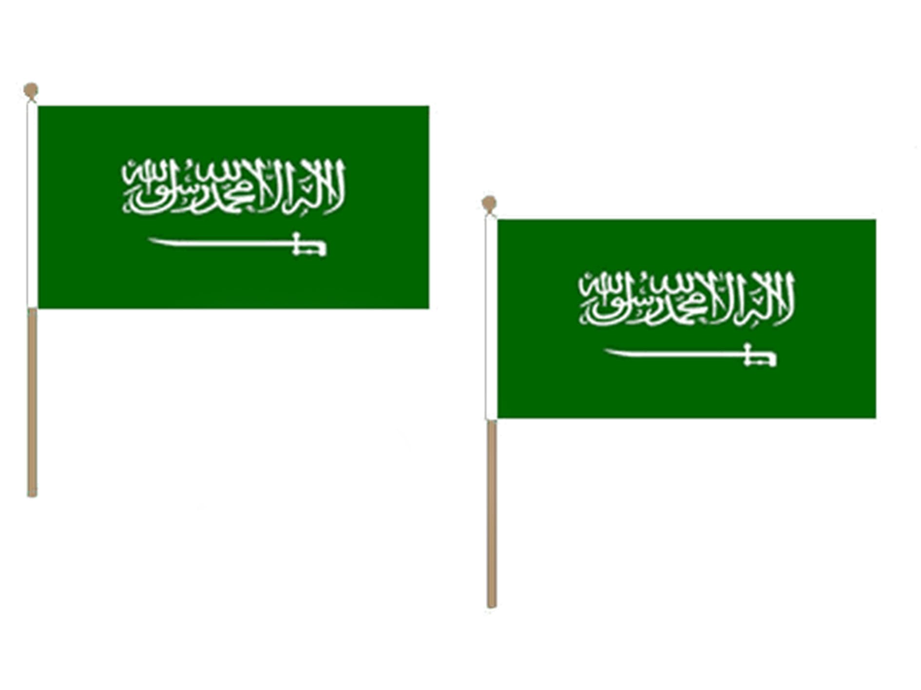 Drapeau Arabie Saoudite 45x30cm pour célébration culturelle et grand événement