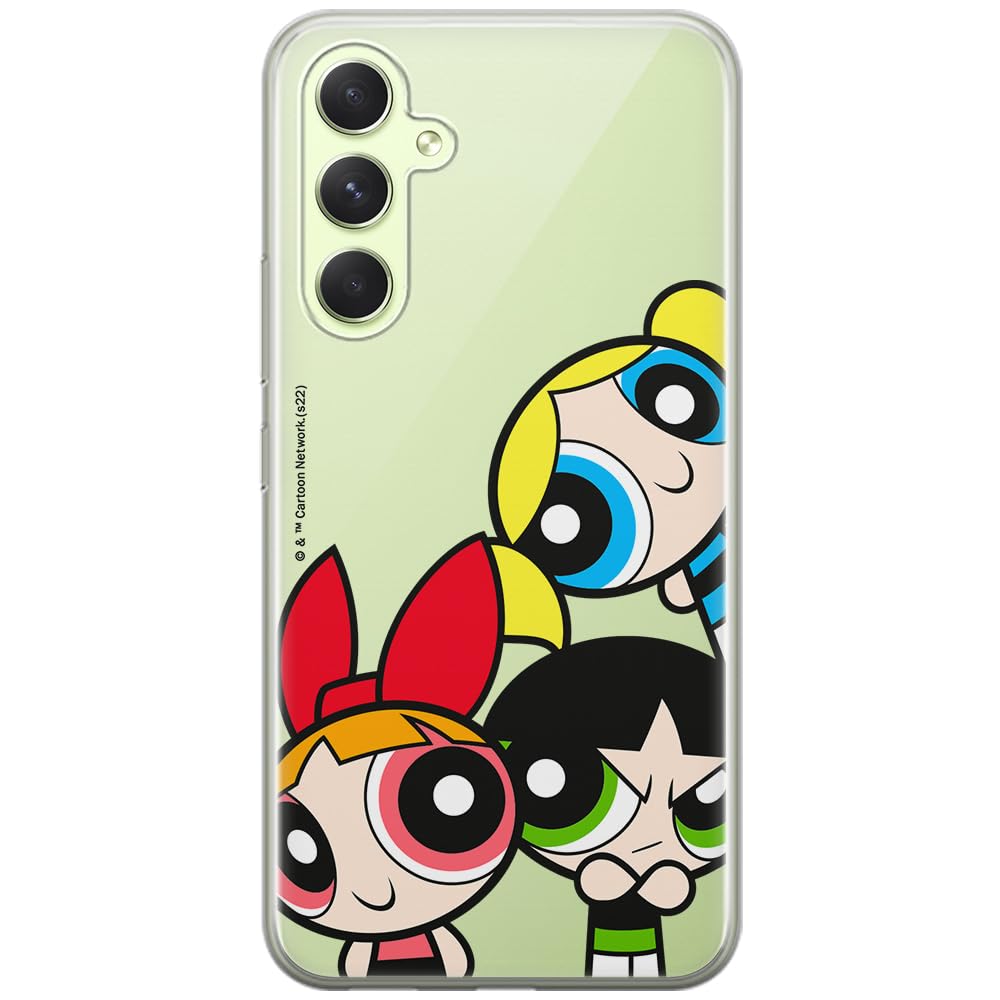 ERT GROUP mobile phone case for Samsung A54 5G original and officially Licensed The Powerpuff Girls pattern 015 optimally adapted to the shape of the mobile phone, partially transparent