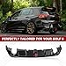 for 2021-2025 Volkswagen Golf 8/MK8.5 GTI/R-Line/GTE CS Style Rear Diffuser, Volkswagen Golf 8/MK8 GTI Accessories Gloss Black Rear Lip Body Kit