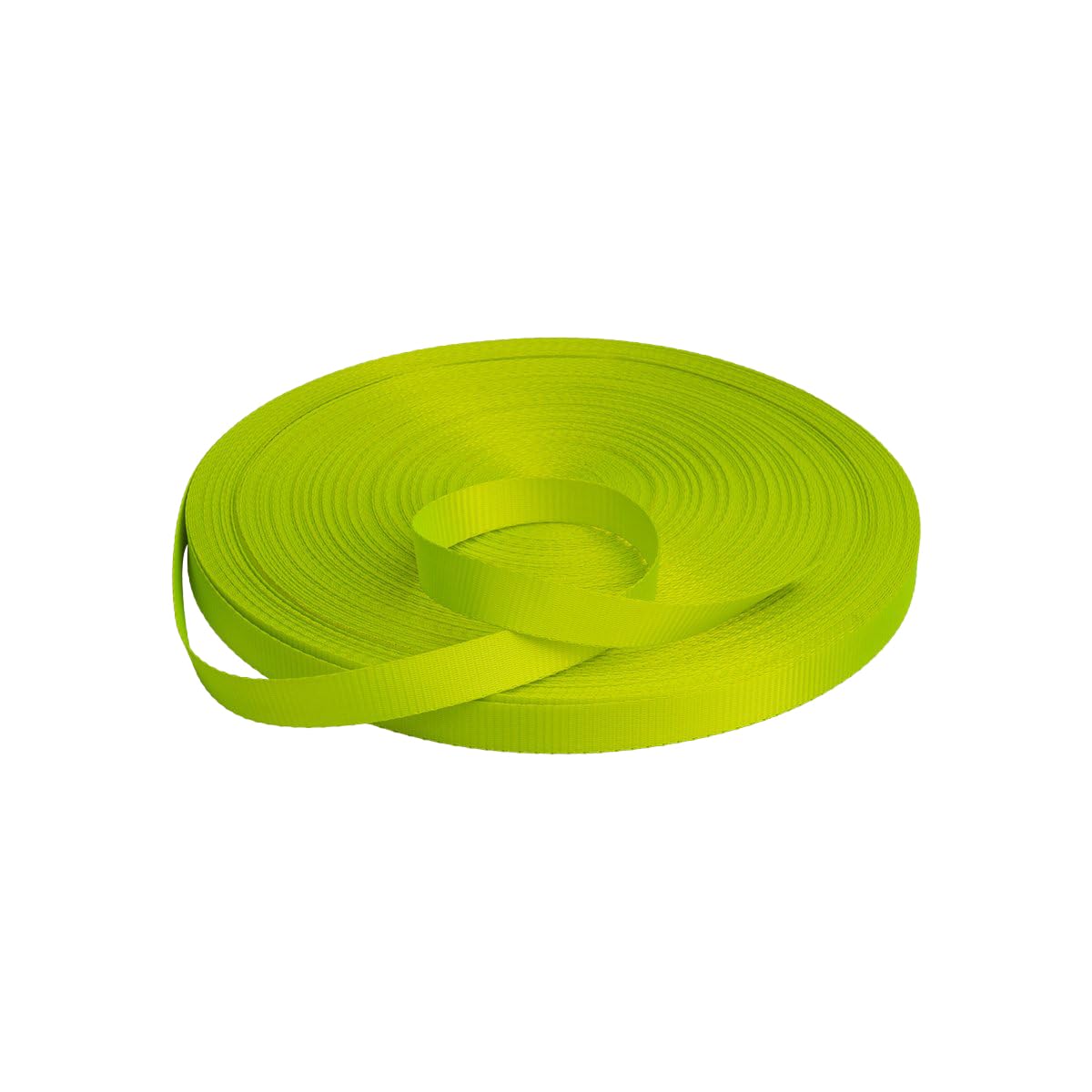 Neon Gurtband Polyester (PES) Breite 25mm Stärke 1mm 1200kg gelb VE 13m