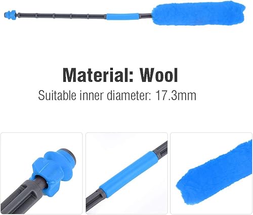 Miniatura 2 de Herramienta de paintball, hisopo de batalla para paintball, punta de goma, barril de paintball, un solo hisopo, herramienta de limpieza al aire