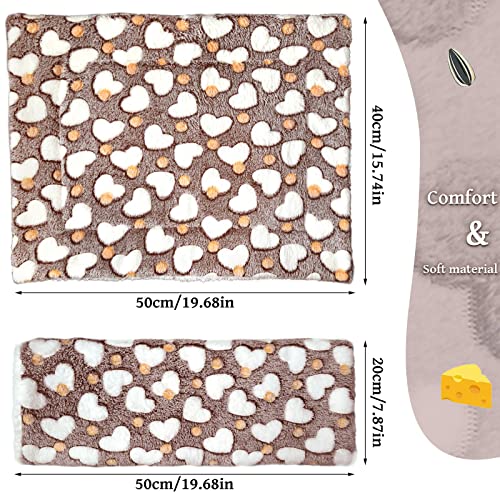 Small Pet Cage Hammock Set Ferret Hanging Hammock Large Guinea Pig Hideout Mattress Pet Cage Tunnel Set Ferret Squirrel Hamsters Guinea Pigs Chinchillas Small Animals Pokhdye 3Pcs Large Heart Coffee #TOP2