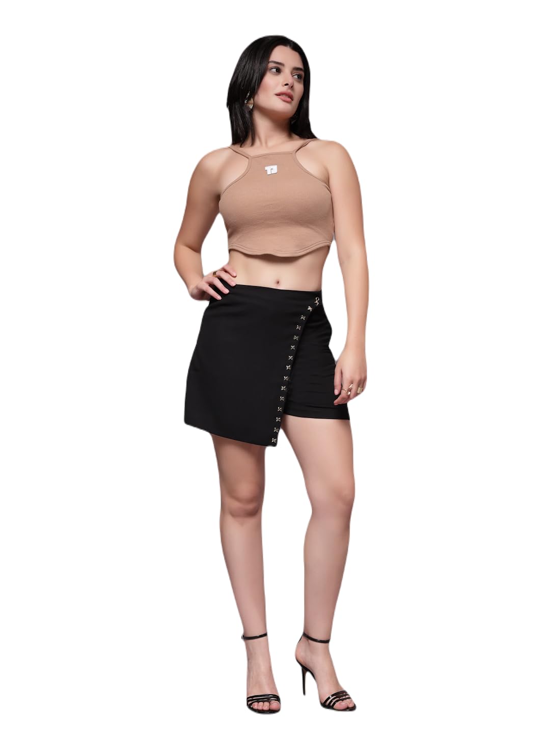 kassually Women Solid Short Skirts-picture-38
