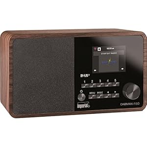 “Imperial DABMAN i150 internetradio/digitale radio (Internet, DAB+/DAB, FM, USB, WLAN, 2,8″” kleurendisplay) hout”, bruin