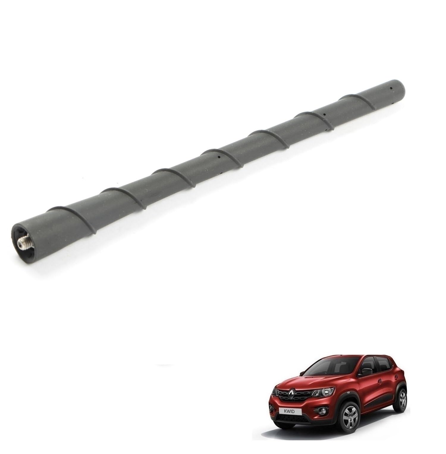 Kozdiko Car Antenna for Roof Black Colour Flexible for FM/AM Radia Compatible with Renault Kwid-image-2