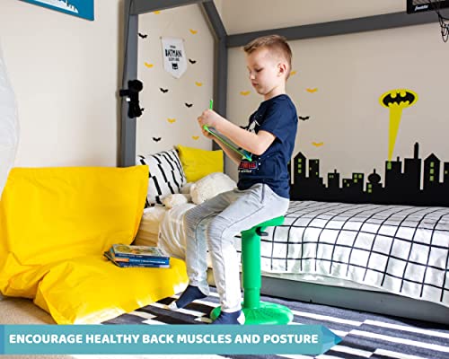 Image of Studico ActiveChairs Adjustable Wobble Stool, Flexible Classroom Seating, Improves Focus, Posture and Helps ADHD /ADD, Sensory Chair, Active Fidget Chairs Adjusts from 16.65 inch to 23.75 inch Ages 13-18 Gree