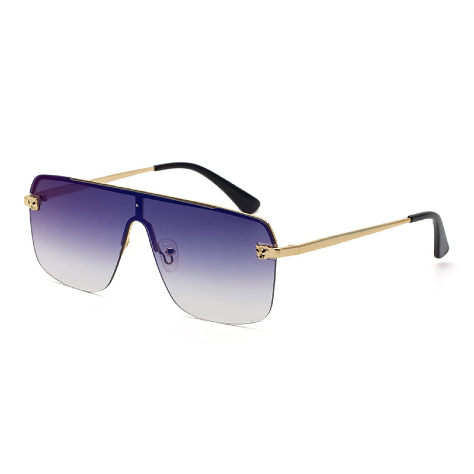 BAJIE Sunglasses Fashionable Half Frame Integrated Lens Sunglasses for Men And Sunglasses for Women