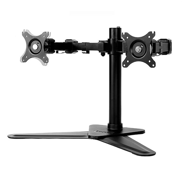 Buy TOMYEUS Monitor Stand Dual Monitor Stand, Free Standing Desk Mount