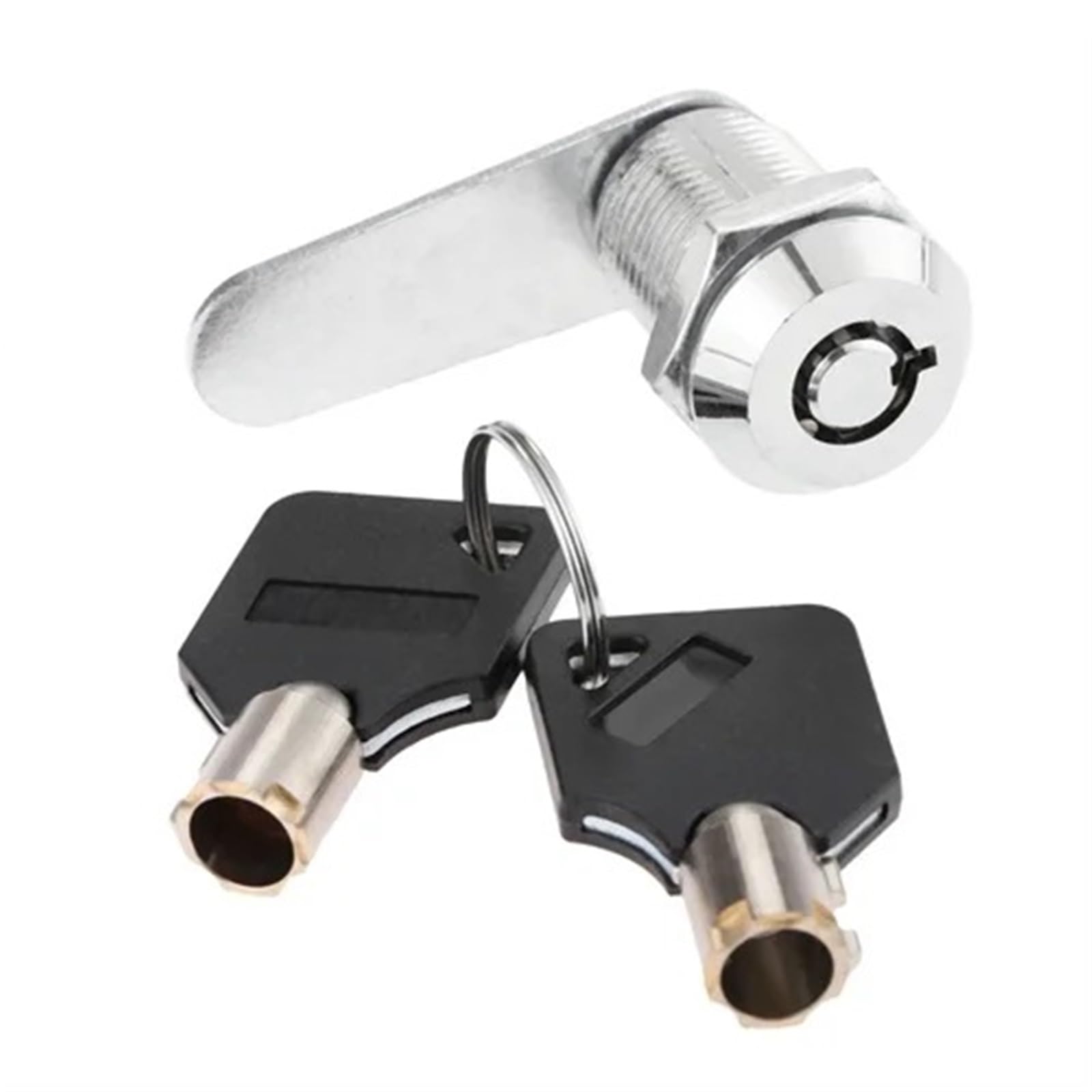 Tynxk 25Mm Cylinder Cam Lock Drawer Tubular Cam Lock 16/20/25/30Mm Security Cylinder With 2 Keys For Door Mailbox Cabinet Cupboard(25Mm)