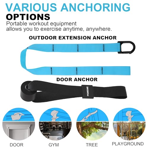 Image of Home Resistance Training Kit | Full-Body Workout with Suspension Trainer Straps, Door Anchor, Handles, and Carrying Bag | Complete Home Gym Equipment