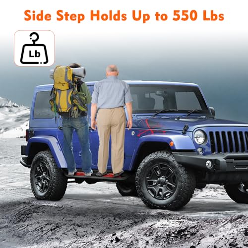 Running Boards para Wrangler JK 4 puertas 2007-2018 miniatura 5