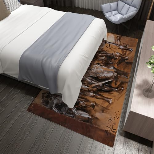 Tapis de sol Adolph Von Menzel lavable pour chambre décoration rétro