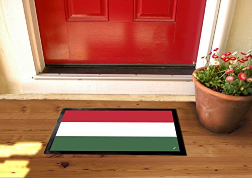 1art1 Spanien Flaggen Fußmatte – 60x40 Cm, Rutschfeste Gummirückseite, Für Innen