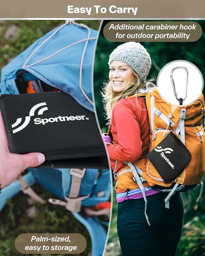 Sportneer Sitting Pad, Sit Pads For Backpacking Portable Camping Sit Pad Waterproof Folding Pad Stadium Seat Pad For For Camping Picnics Hiking thumb #3