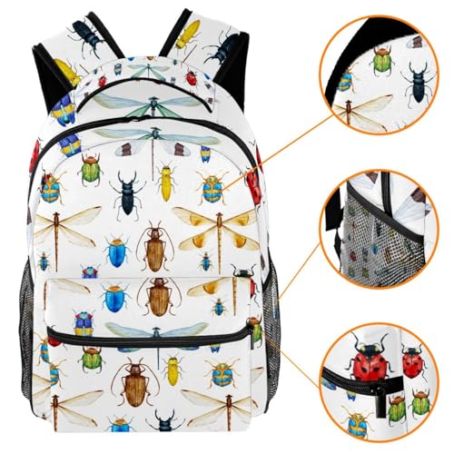 Sac multicolore libellules coccinelles pour filles et garçons - 3