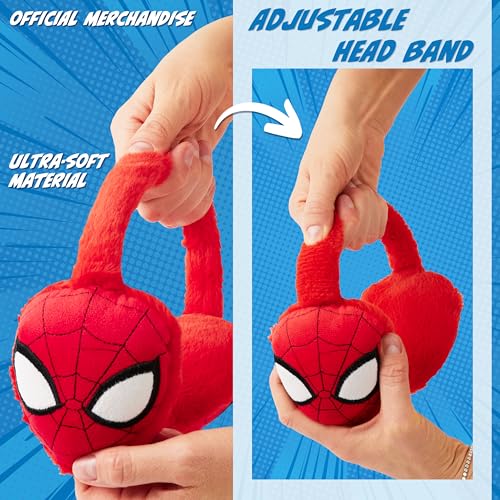 Marvel Spiderman Jungen Ohrenwärmer, Winter Ohrenschützer - Kinder Geschenk