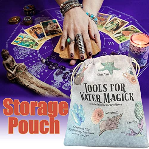 2 Pcs Saco de Cartões Oracle | 5,12 x 7,09in Bolsa de Cordão para Jóias - Sacos de armazenamento de