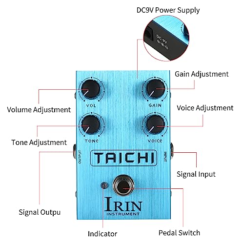 Jemora Overdrive Pédale d’effet de guitare Haut-parleur Overload Effect Processor Effector avec Tone Gain Volume Commandes vocales pour guitare électrique – TAICHI - Les Beatles, Paul McCartney, John Lennon, RIngo Starr, George Harrison Jemora Overdrive Pédale d'effet de guitare Haut-parleur Overload Effect Processor Effector avec Tone Gain Volume Commandes vocales pour guitare électrique - TAICHI – Image 6