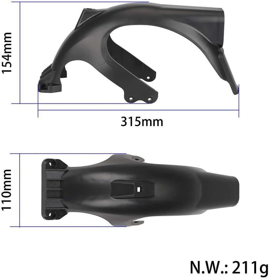 Scooter Rear Mudguard Protective Shield for SPLASH Protection for Segway Max for G2(Hook)