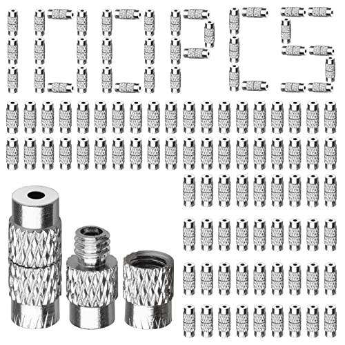 Sbyure 100 Sets Brass Screw Twist Clasps Barrel Clasps Cord End Caps Jewelry End Tips For Bracelet Necklace Making,Screw Connector Fastener 11X4Mm For Diy Jewelry Making #TOP4