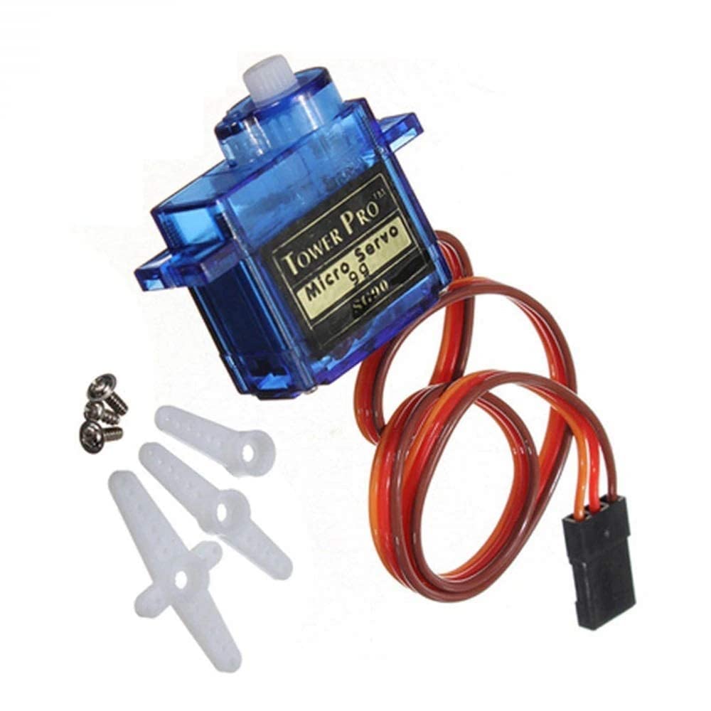Generic Kid SG90 Micro Servo Motor 9G RC Robot Helicopter Airplane Boat Controls (1pc), Multicolor-picture-19