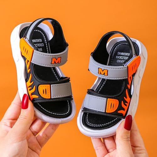 IWIHMIV Boys Summer Water Sandals Girls Open Toe Lightweight Outdoor Sport Sandals Comfortable Soft Soled Beach Shoes3