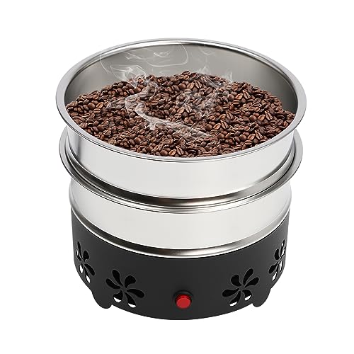 Caffè Refrigeratore Elettrico, Macchina di Raffreddamento Fagioli con Acciaio Inossidabile 304, Doppio Strato, Capacità 1.3 lb, Torrefazione Domestica