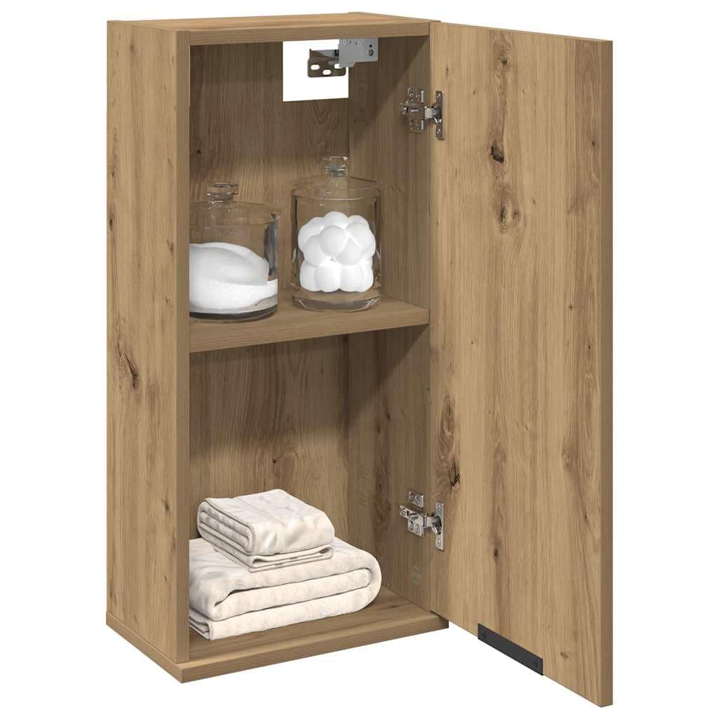 Armadietto da bagno sospeso in rovere Artisan, 32 x 20 x 67 cm, in